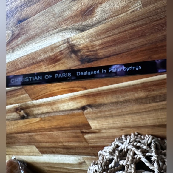 Christian Paris Stylish Purple and Black Habana Eyeglasses new condition. - Picture 12 of 13